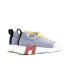 حذاء رياضي نسائي من هيرميس مصنوع من القماش والجلد المدبوغ - Image 2