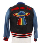 Gucci Men's Varsity Jacket Leather with Patchwork - Image 1