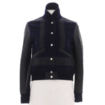 Hermès Women's Colorblock Bomber Jacket Leather with Cashmere Blend - Image 1