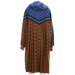 Gucci Women's Pleated Hooded Zip Coat GG Polyester and Cotton Blend - Image 2