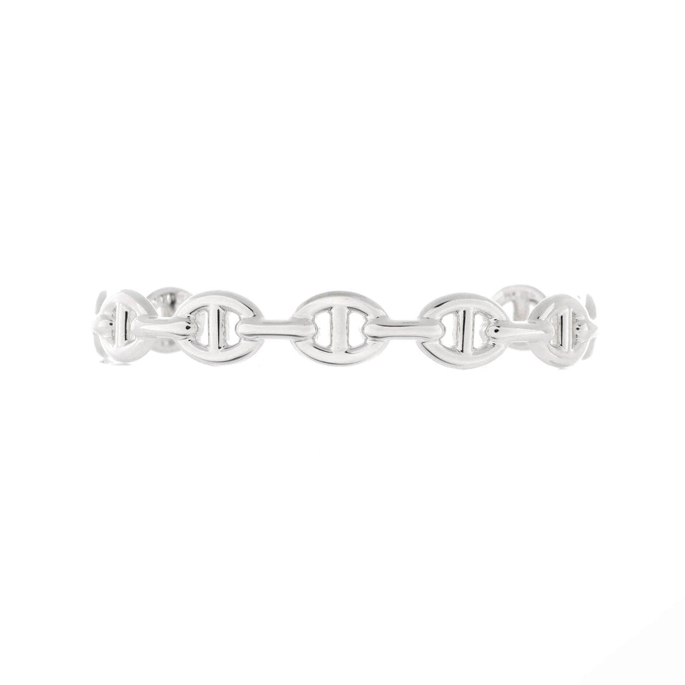 Hermès Chaîne d'Ancre Enchaînée Cuff Bracelet Sterling Silver Medium
