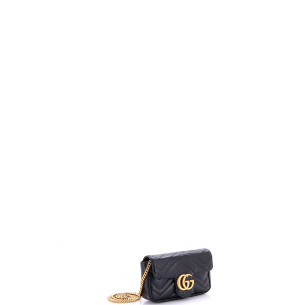 Gucci GG Marmont Flap Bag Matelasse Leather Super Mini