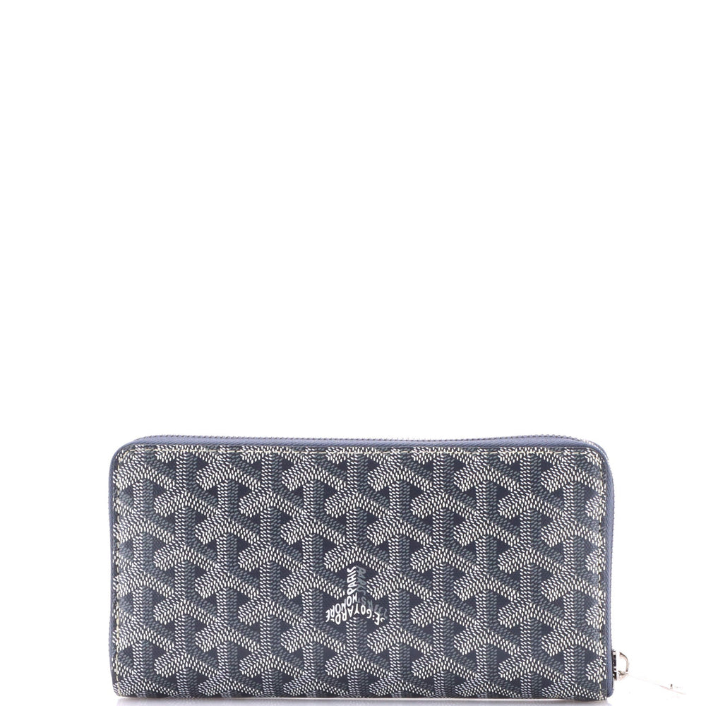 Goyard Matignon Zip Wallet Coated Canvas with Leather