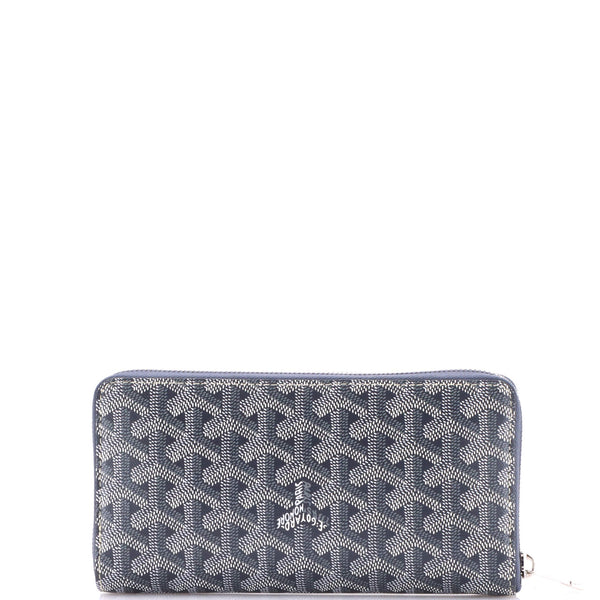 Goyard Matignon Zip Wallet Coated Canvas with Leather