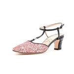 Gucci Women's Slingback Pumps Glitter and Patent - Image 1