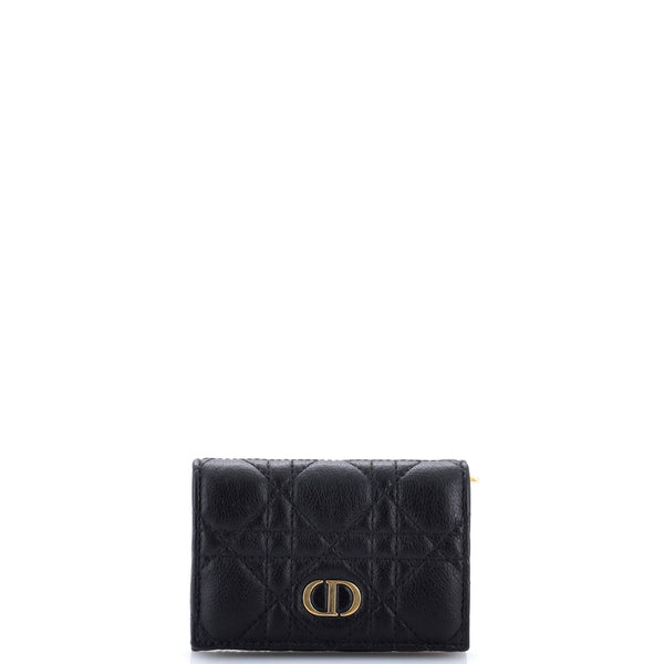 Christian Dior Caro Wallet Cannage Calfskin XS
